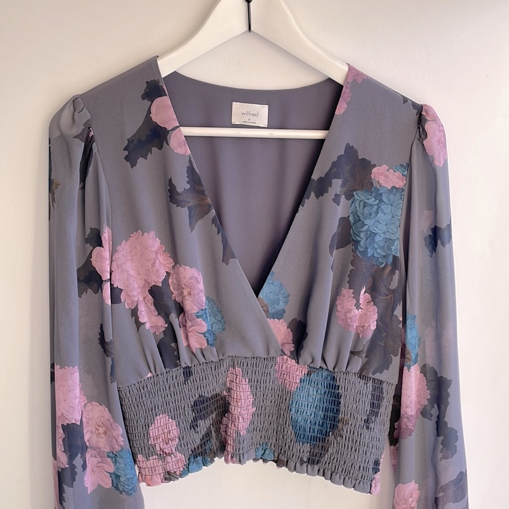 ARITZIA Wilfred floral blouse